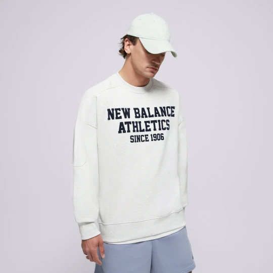 Zdjęcie produktu New Balance Bluza Varsity French Terry Graphic Crew szary