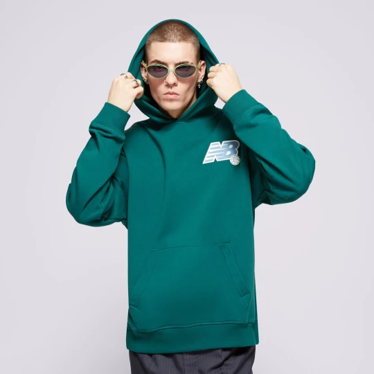 Zdjęcie produktu New Balance Bluza Z Kapturem Athletics Relaxed League zielony