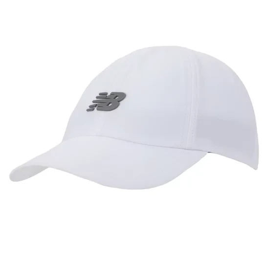 Zdjęcie produktu New Balance Cap 6 Panel Performance Hat V 2 LAH51002WT LAH51002WT, Męskie, Białe, czapki z daszkiem, poliester, rozmiar: One size