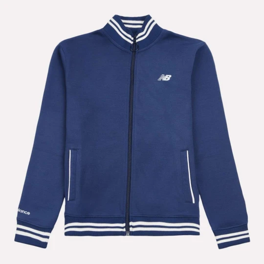 Zdjęcie produktu Double Knit Full Zip Funnel Top New Balance niebieski