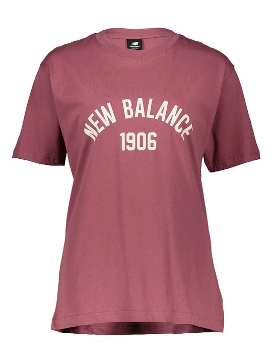 Zdjęcie produktu New Balance Koszulka sportowa "Essentials Varsity" w kolorze różowym rozmiar: L
