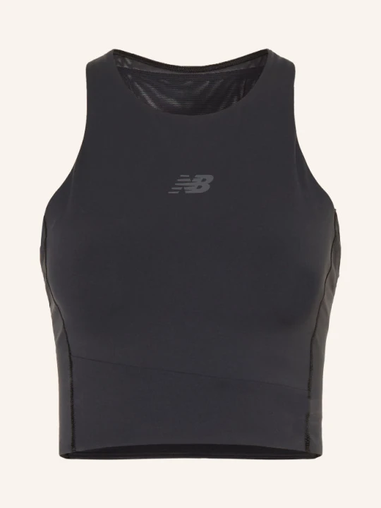 Zdjęcie produktu New Balance Krótki Top Funkcyjny schwarz CZARNY
