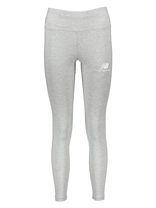 Zdjęcie produktu New Balance Legginsy "Essentials Stacked" w kolorze szarym rozmiar: XS