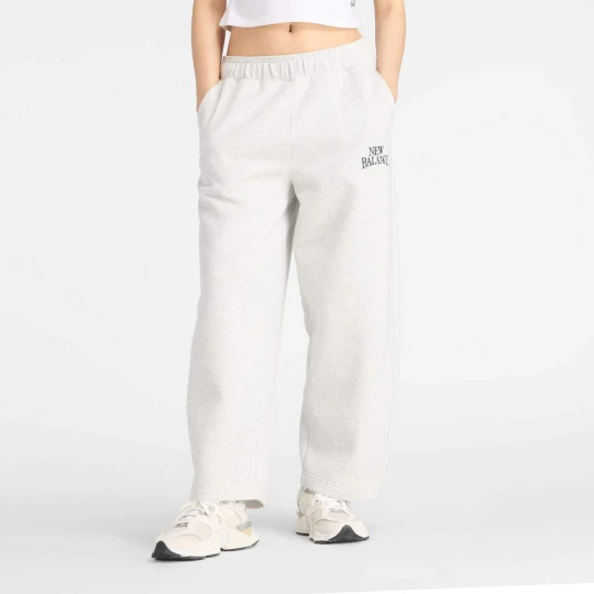 Zdjęcie produktu Linear Heritage Fleece Barrel Pant New Balance szary