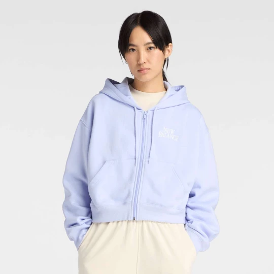 Zdjęcie produktu Linear Heritage Fleece Full Zip New Balance niebieski