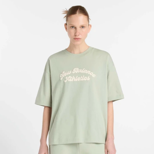 Zdjęcie produktu Linear Heritage Oversized T-Shirt New Balance zielony