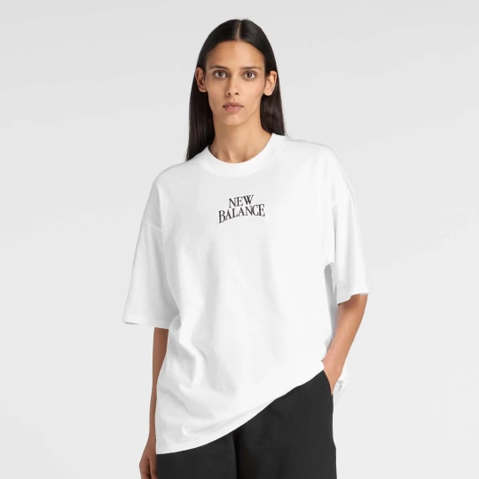 Zdjęcie produktu Linear Heritage Oversized T-Shirt New Balance biały