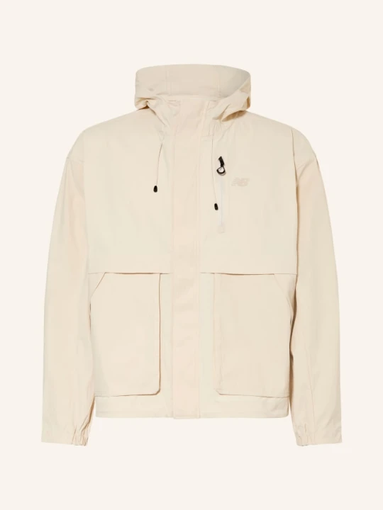 Zdjęcie produktu New Balance Oversizedowa Kurtka Przeciwdeszczowa beige