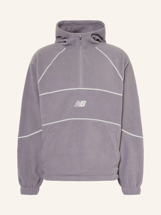 Zdjęcie produktu New Balance Polarowa Bluza Z Kapturem Trackside grau