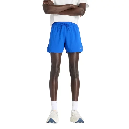 Zdjęcie produktu New Balance Rc Seamless 5 inch Short MS41286BUM, Męskie, Niebieskie, spodenki, poliester, rozmiar: L