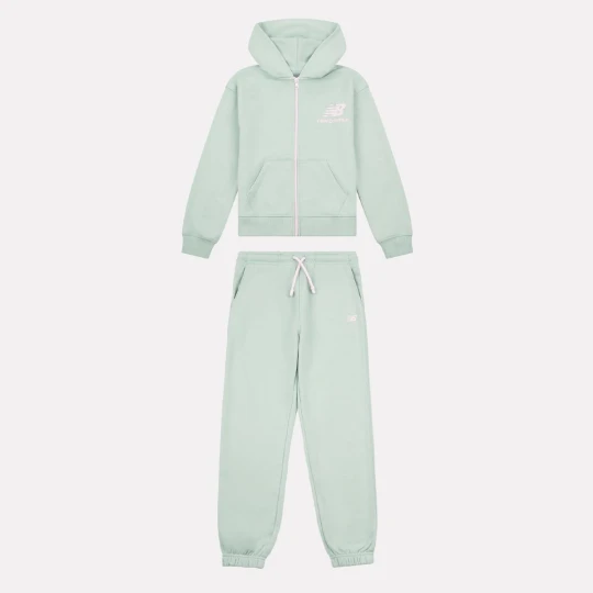 Zdjęcie produktu Set Stacked Logo French Terry Zip Hoodie and Jogger New Balance zielony