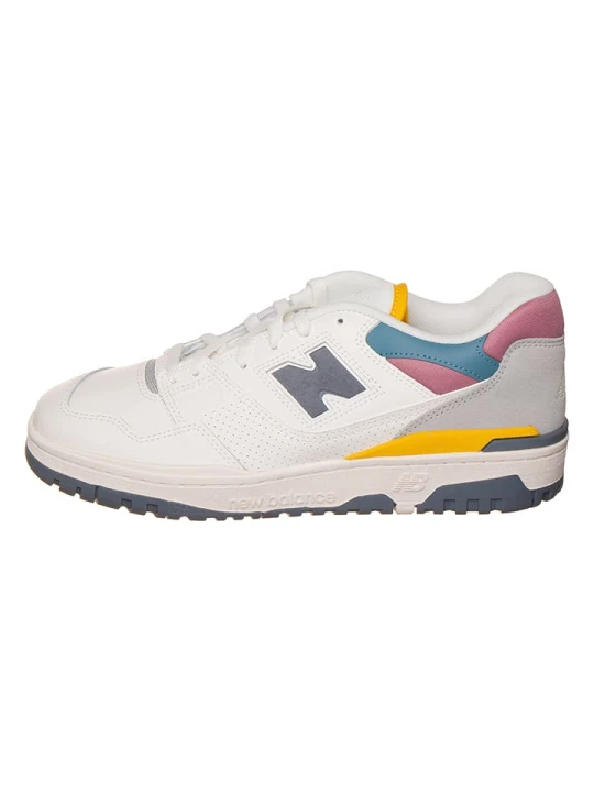 Zdjęcie produktu New Balance Skórzane sneakersy "550" w kolorze białym ze wzorem rozmiar: 45