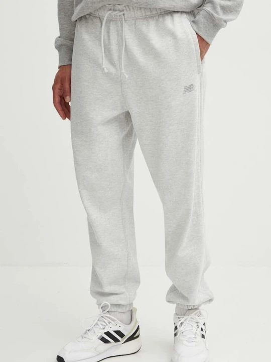 Zdjęcie produktu New Balance spodnie dresowe bawełniane MP41508AHH szary