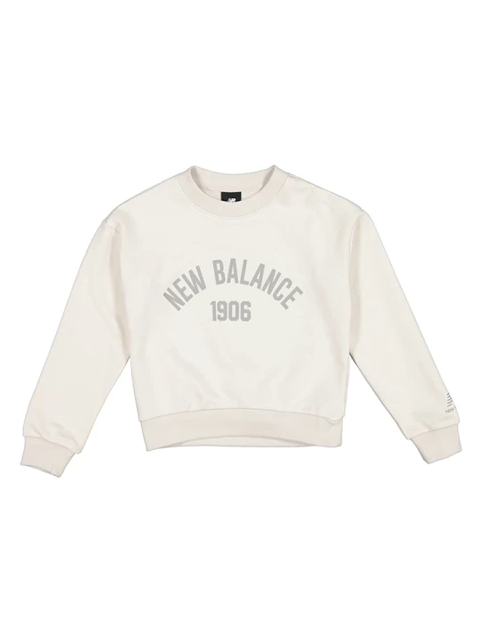 Zdjęcie produktu New Balance Spodnie dresowe "Essentials" w kolorze beżowym rozmiar: 152