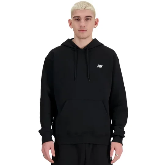 Zdjęcie produktu New Balance Sport Essentials French Terry Hoodie MT41508BK, Męskie, Czarne, bluzy, bawełna, rozmiar: L