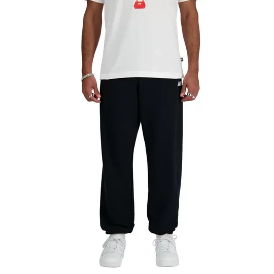 Zdjęcie produktu New Balance Sport Essentials French Terry Jogger MP41519BK, Męskie, Czarne, spodnie, poliester, rozmiar: L