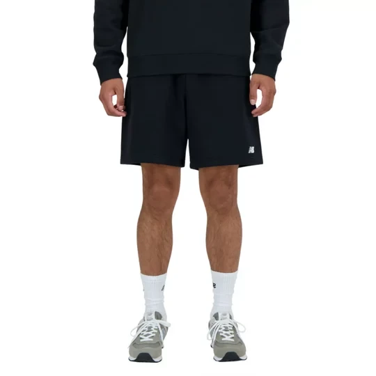 Zdjęcie produktu New Balance Sport Essentials French Terry Short 7 MS41520BK, Męskie, Czarne, spodenki, bawełna, rozmiar: S
