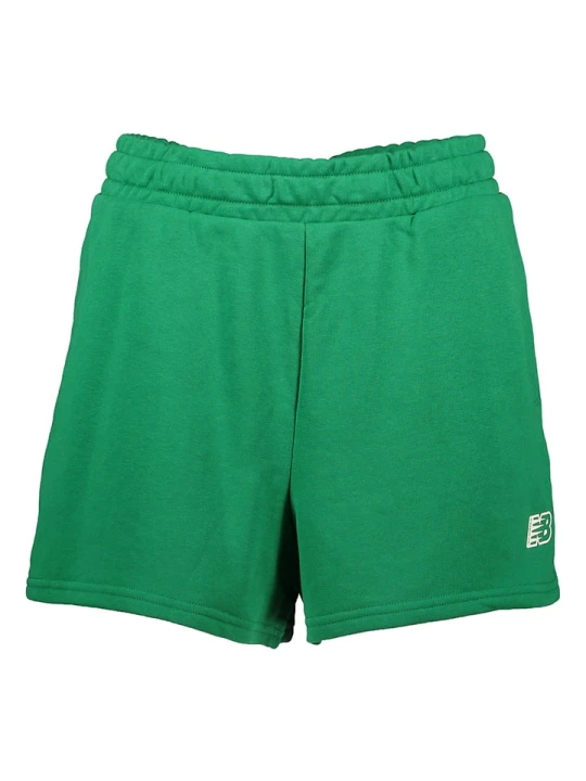 Zdjęcie produktu New Balance Szorty dresowe "Essentials" w kolorze zielonym rozmiar: XS