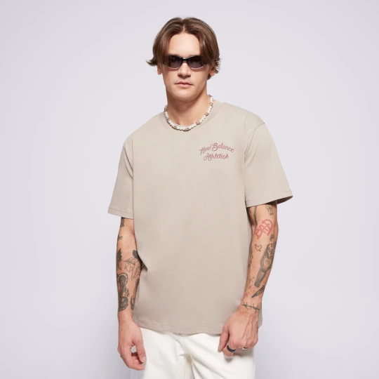 Zdjęcie produktu New Balance T-Shirt Athletics Relaxed League T-Shirt beżowy