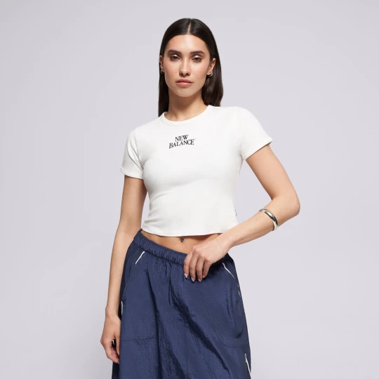 Zdjęcie produktu New Balance T-Shirt Linear Heritage Ringer T-Shirt biały