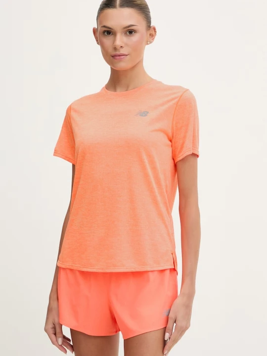 Zdjęcie produktu New Balance T-shirt treningowy damski pomarańczowy