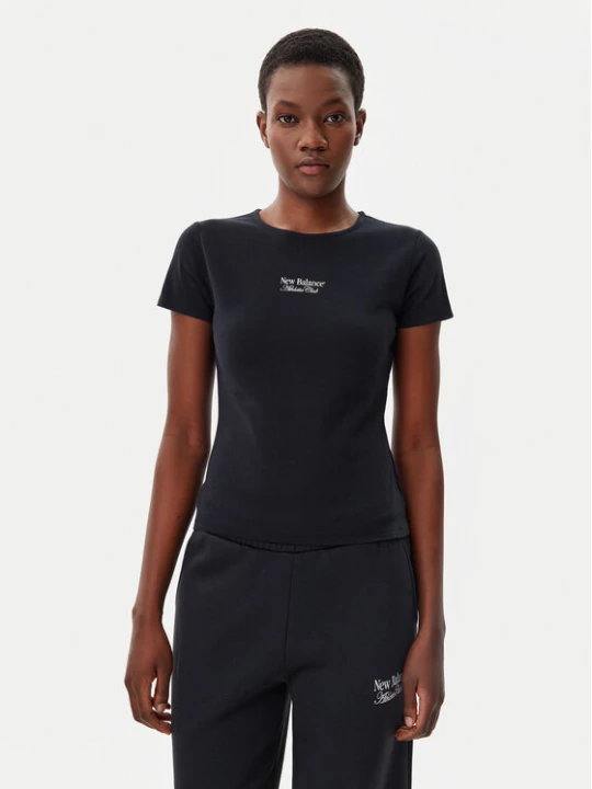 Zdjęcie produktu New Balance T-Shirt WT51958 Czarny Slim Fit