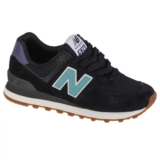 Zdjęcie produktu New Balance WL574RA, Damskie, Czarne, buty sneakers, skóra zamszowa, rozmiar: 36