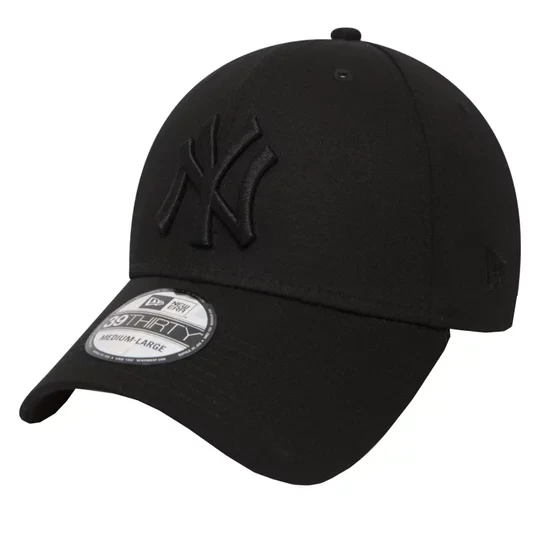 Zdjęcie produktu New Era 39THIRTY Classic New York Yankees MLB Cap 10145637, Męskie, Czarne, czapki z daszkiem, bawełna, rozmiar: M / L