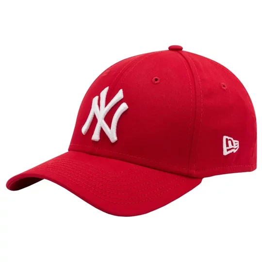Zdjęcie produktu New Era 39THIRTY League Essential New York Yankees MLB Cap 10298276, Męskie, Czerwone, czapki z daszkiem, bawełna, rozmiar: M / L