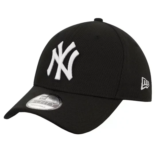Zdjęcie produktu New Era 9FORTY Diamond New York Yankees MLB Cap 12523907, Męskie, Czarne, czapki z daszkiem, poliester, rozmiar: OSFM