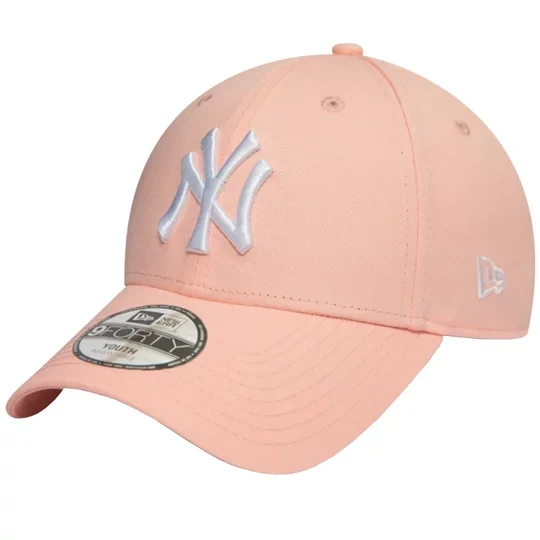 Zdjęcie produktu New Era 9FORTY League New York Yankees Kids Cap 12745558, Dla dziewczynki, Różowe, czapki z daszkiem, bawełna, rozmiar: YOUTH