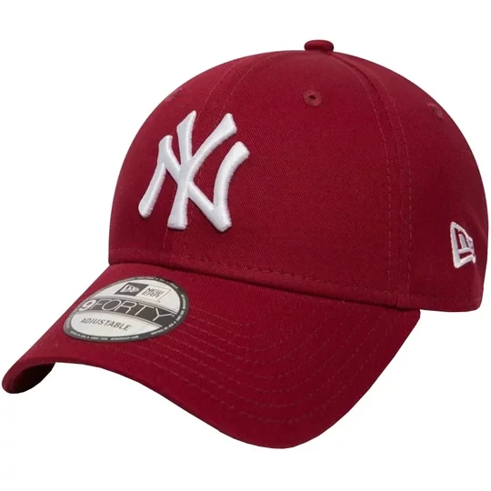 Zdjęcie produktu New Era 9FORTY New York Yankees MLB League Essential Cap 80636012, Męskie, Bordowe, czapki z daszkiem, bawełna, rozmiar: OSFM