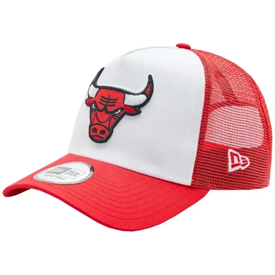 Zdjęcie produktu New Era A-Frame Chicago Bulls Cap 60348855, Męskie, Białe, czapki z daszkiem, poliester, rozmiar: OSFM