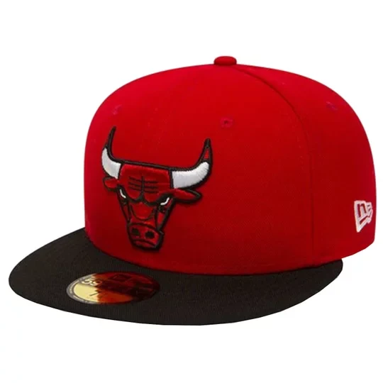 Zdjęcie produktu New Era Chicago Bulls NBA Basic Cap 10861624, Męskie, Czerwone, czapki z daszkiem, poliester, rozmiar: 7 1 / 4