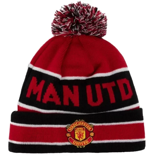 Zdjęcie produktu New Era Core Cuff Beanie Manchester United FC Hat 12122732, Męskie, Czerwone, czapki, akryl, rozmiar: One size