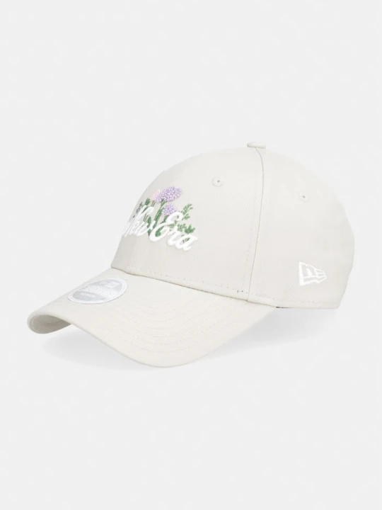 Zdjęcie produktu New Era czapka bejsbolówka bawełniana BEADED 940 NEWERA beżowy