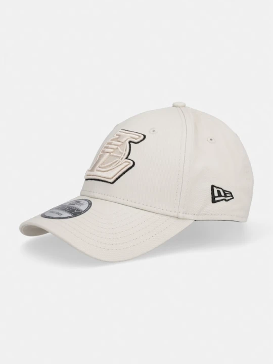 Zdjęcie produktu New Era czapka bejsbolówka bawełniana TEAM OUTLINE 940 LAKERS beżowy