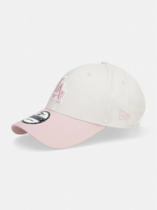 Zdjęcie produktu New Era czapka bejsbolówka z bawełną WS PATCH 940 LA DODGERSCO beżowy