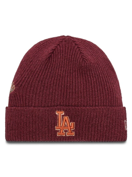 Zdjęcie produktu New Era Czapka LA Dodgers World Series Patch Cuff Knit Beanie 60580732 Czerwony