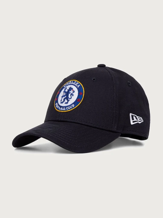 Zdjęcie produktu New Era czapka z daszkiem bawełniana 9FORTY® CHELSEA FC LION CREST granatowy