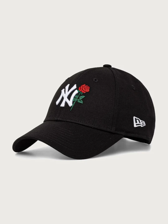 Zdjęcie produktu New Era czapka z daszkiem bawełniana FLOWER ICON 9FORTY® czarny