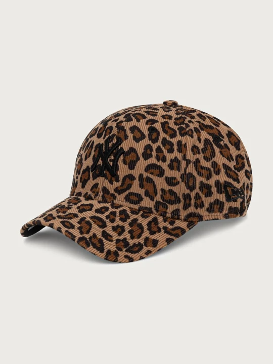Zdjęcie produktu New Era czapka z daszkiem sztruksowa LEOPARD CORD 9FORTY® brązowy
