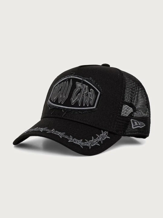 Zdjęcie produktu New Era czapka z daszkiem trucker DISTRESSED PATCH E-FRAME czarny