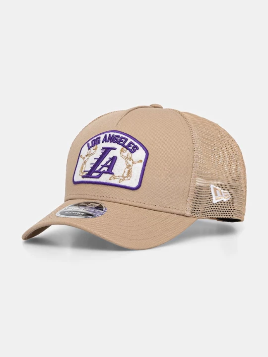 Zdjęcie produktu New Era czapka z daszkiem trucker NBA 940 MC TRUCKER LAKERS beżowy