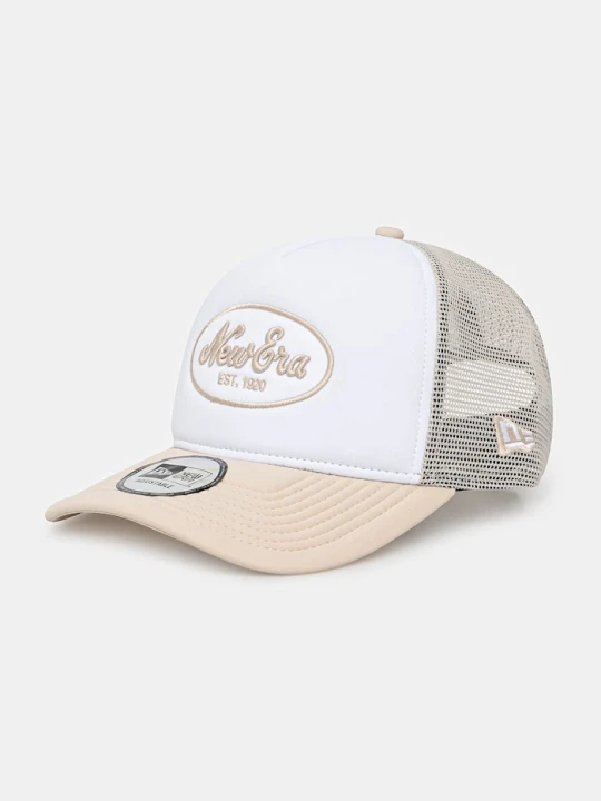 Zdjęcie produktu New Era czapka z daszkiem trucker OVAL FOAM PATCH TRUCKER beżowy