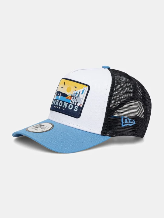 Zdjęcie produktu New Era czapka z daszkiem trucker z bawełną NE LOCATION PATCH TRUCKER biały