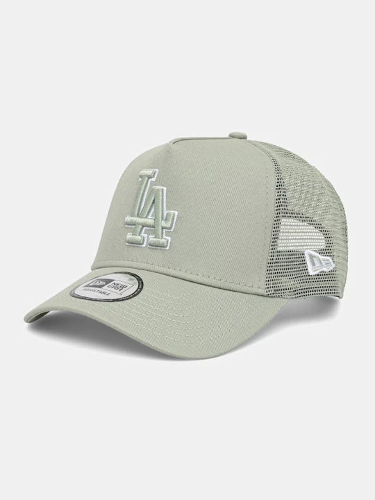 Zdjęcie produktu New Era czapka z daszkiem trucker z bawełną OUTLINE EF TRUCKER LA DODGERS zielony