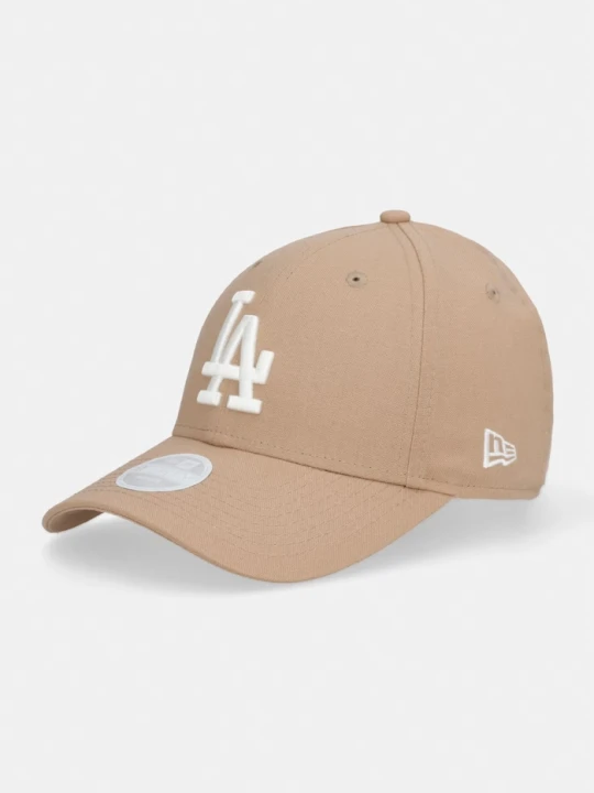 Zdjęcie produktu New Era czapka z daszkiem z dodatkiem lnu LINEN 940 LA DODGERS brązowy
