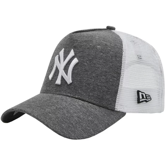 Zdjęcie produktu New Era Jersey Ess 9FORTY New York Yankees Trucker Cap 12523898, Męskie, Szare, czapki z daszkiem, poliester, rozmiar: OSFM