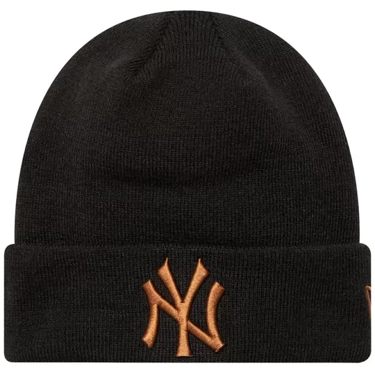 Zdjęcie produktu New Era League Essential New York Yankees Beanie Hat 60580722, Unisex, Czarne, czapki, akryl, rozmiar: OSFM